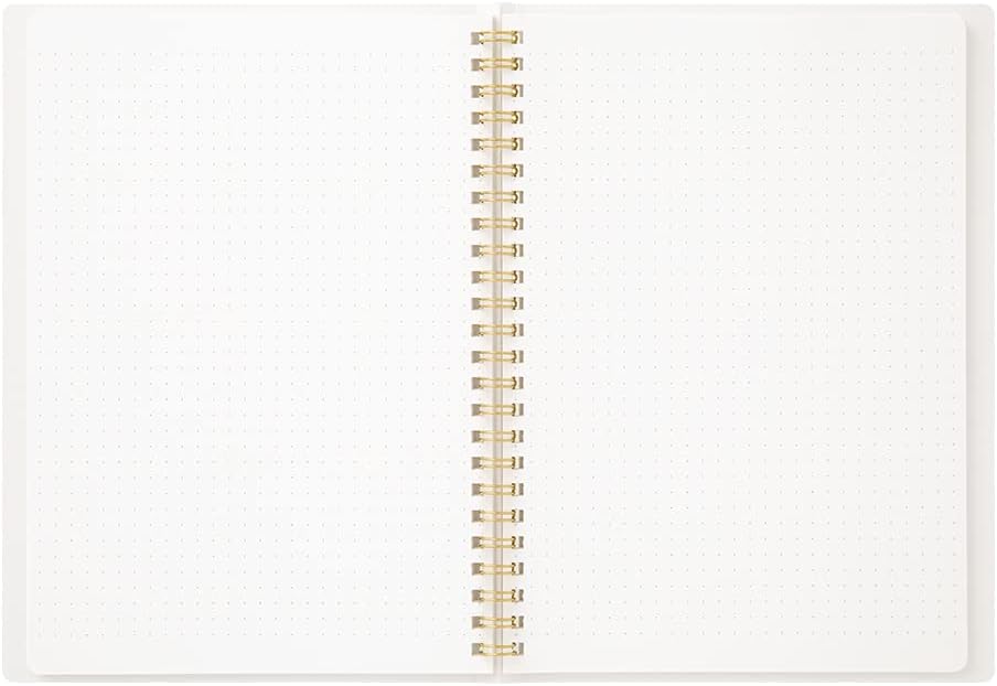 Midori Notebook Pontilhado Argolado A5 Bullet Journal