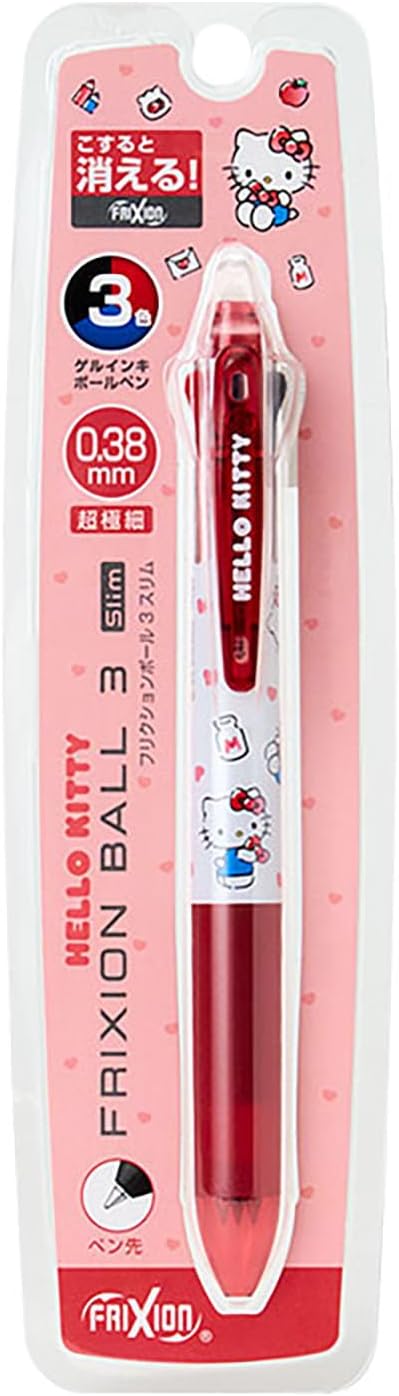 Caneta Frixion Ball 3 Slim 0,38 mm 3 Cores - Personagens Sanrio