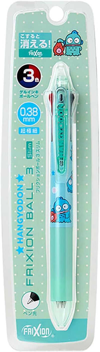 Caneta Frixion Ball 3 Slim 0,38 mm 3 Cores - Personagens Sanrio