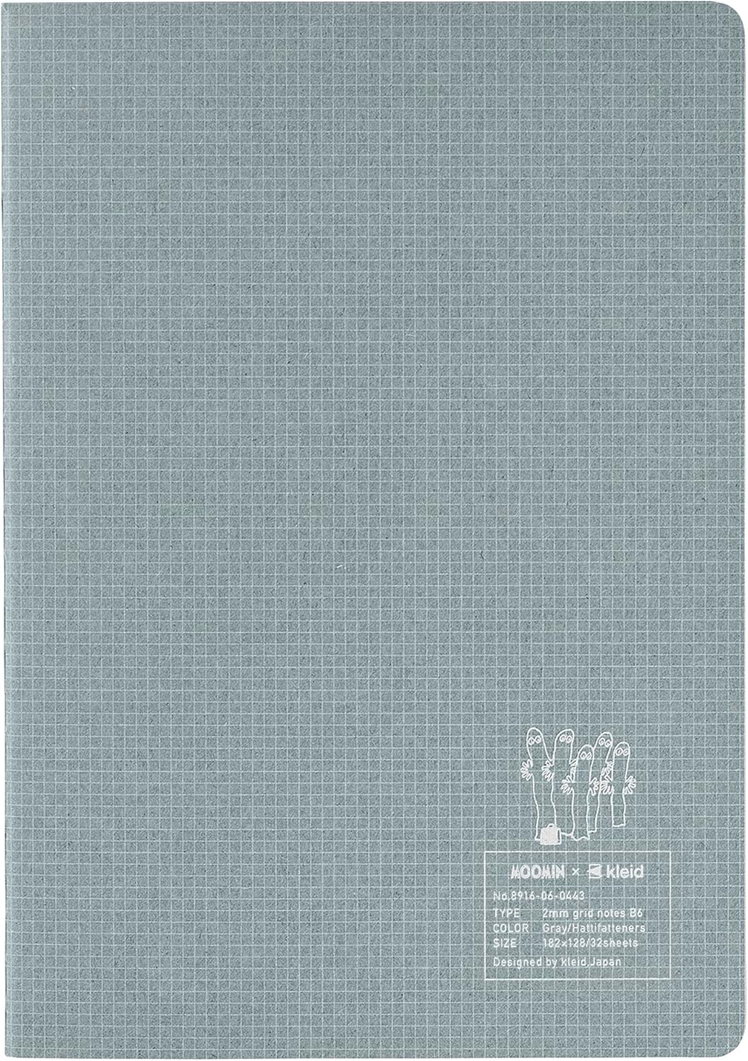 Notebook Colaboração MOOMIN x kleid Folhas Quadriculadas (2 mm) Grid