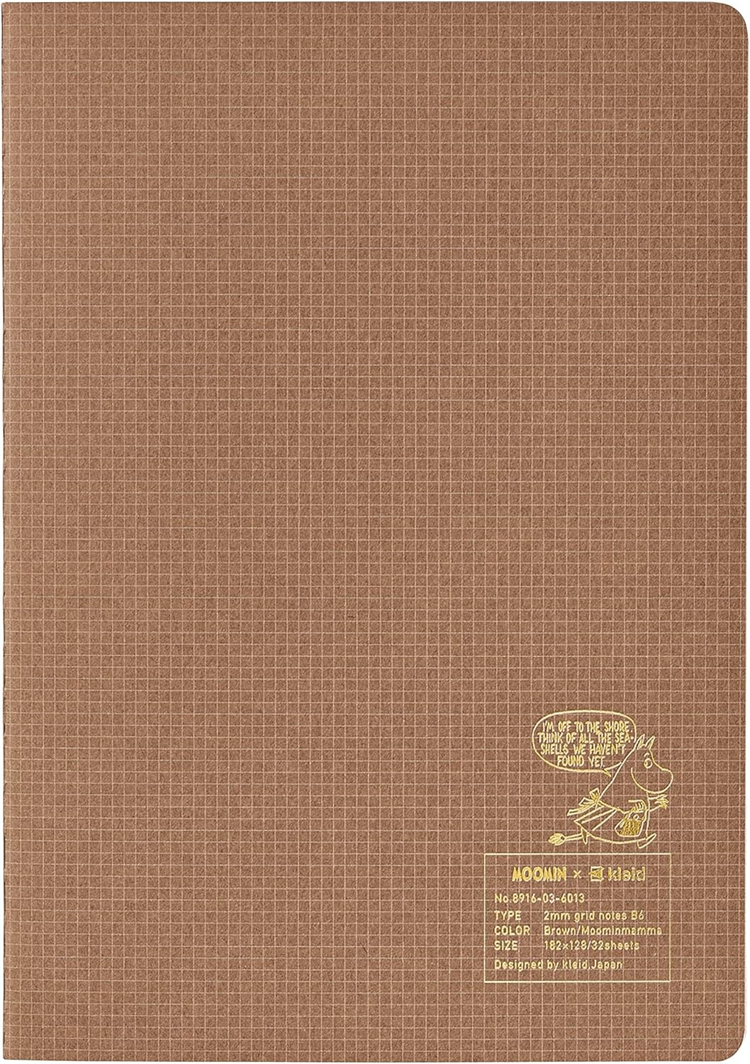 Notebook Colaboração MOOMIN x kleid Folhas Quadriculadas (2 mm) Grid
