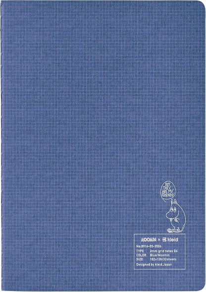 Notebook Colaboração MOOMIN x kleid Folhas Quadriculadas (2 mm) Grid